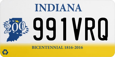 IN license plate 991VRQ