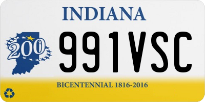 IN license plate 991VSC