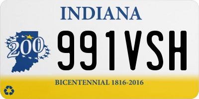 IN license plate 991VSH