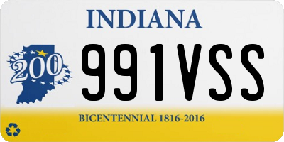 IN license plate 991VSS