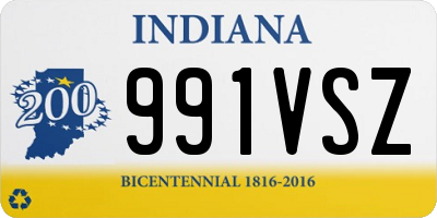 IN license plate 991VSZ