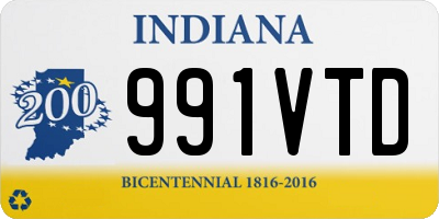 IN license plate 991VTD