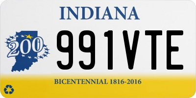 IN license plate 991VTE