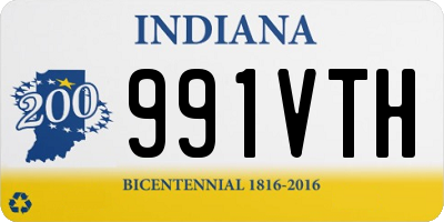 IN license plate 991VTH