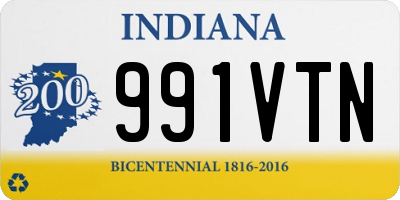 IN license plate 991VTN