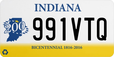 IN license plate 991VTQ