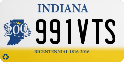 IN license plate 991VTS