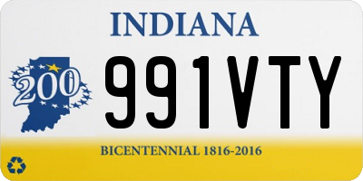 IN license plate 991VTY