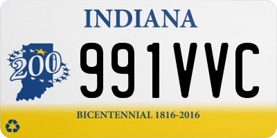 IN license plate 991VVC