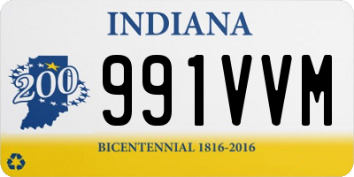 IN license plate 991VVM