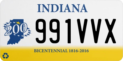 IN license plate 991VVX