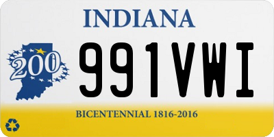 IN license plate 991VWI