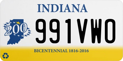 IN license plate 991VWO