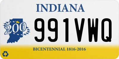 IN license plate 991VWQ