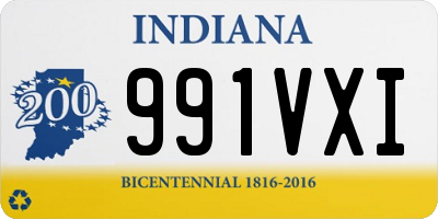 IN license plate 991VXI