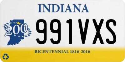 IN license plate 991VXS