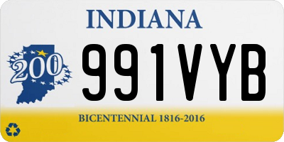 IN license plate 991VYB