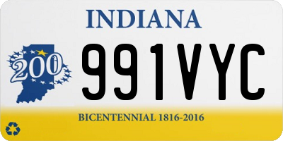 IN license plate 991VYC