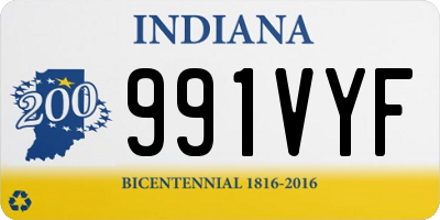 IN license plate 991VYF