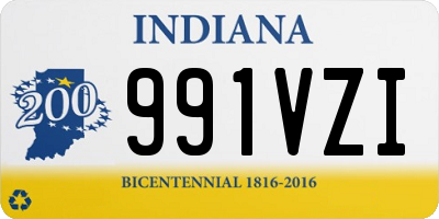 IN license plate 991VZI