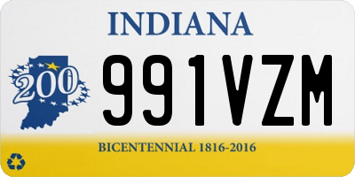 IN license plate 991VZM