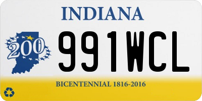 IN license plate 991WCL