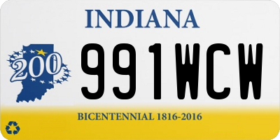 IN license plate 991WCW