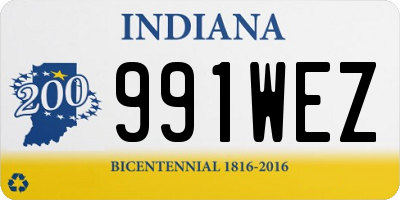 IN license plate 991WEZ