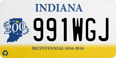 IN license plate 991WGJ