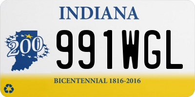 IN license plate 991WGL