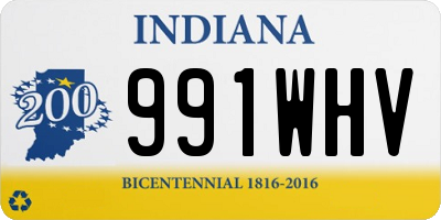 IN license plate 991WHV