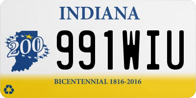 IN license plate 991WIU