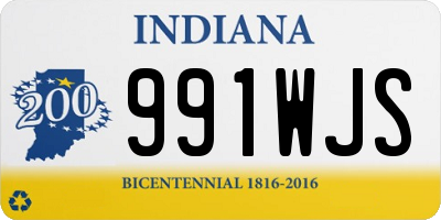 IN license plate 991WJS