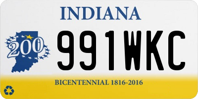IN license plate 991WKC