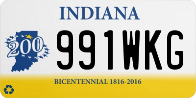 IN license plate 991WKG