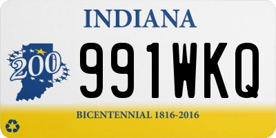IN license plate 991WKQ