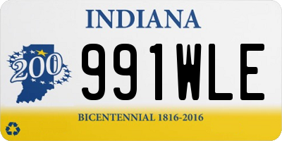 IN license plate 991WLE