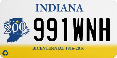 IN license plate 991WNH