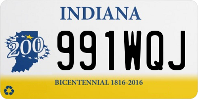 IN license plate 991WQJ