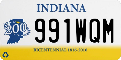 IN license plate 991WQM
