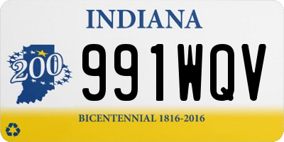 IN license plate 991WQV
