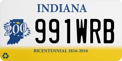 IN license plate 991WRB