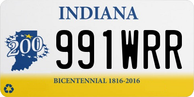 IN license plate 991WRR
