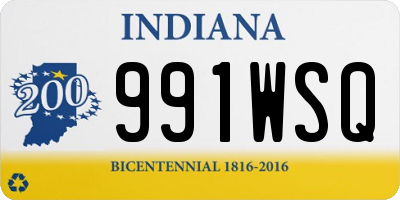 IN license plate 991WSQ