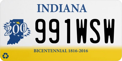 IN license plate 991WSW