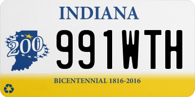 IN license plate 991WTH