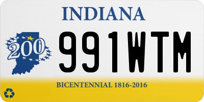 IN license plate 991WTM