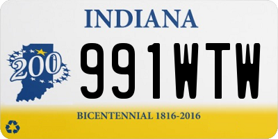 IN license plate 991WTW