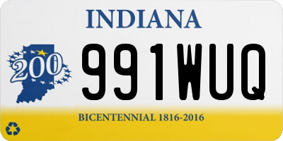 IN license plate 991WUQ