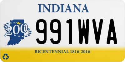 IN license plate 991WVA